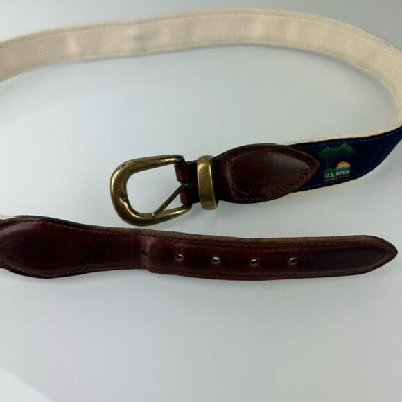 U.S. Open Golf Torrey Pines 2008 YRI Belt Sz 38 Waist Cloth Leather - Picture 14 of 16
